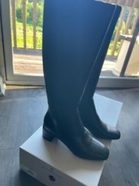 Bandolino Black Tall Over-the-Knee Square Toe Boots